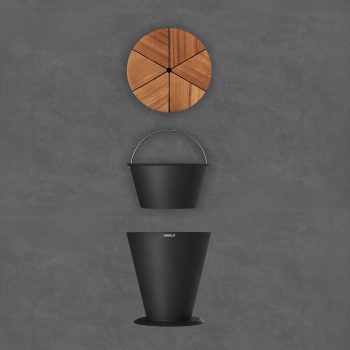 95403190 Icoo Ice Bucket Black Sfeer