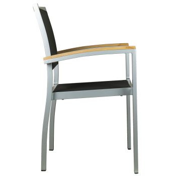 96922700 Terrasstoel Cenon Zilver 3hr