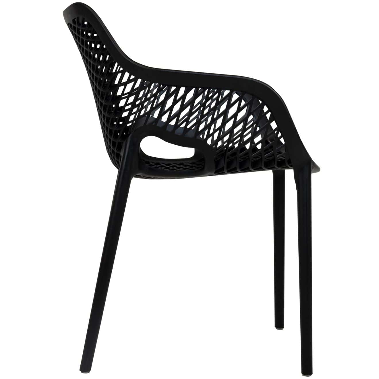 96990890 Terrasstoel Air Arm Zwart 3hr