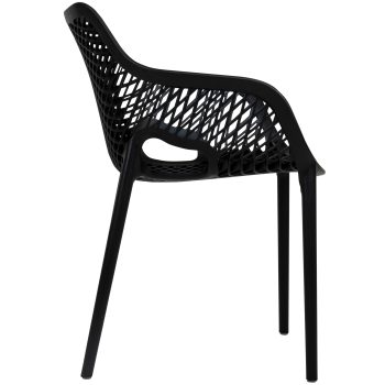 96990890 Terrasstoel Air Arm Zwart 3hr