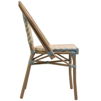 96906070 Terrasstoel Toby Blauw 3hr