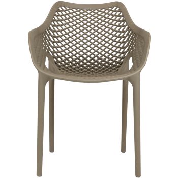 96990900 Terrasstoel Air Arm Taupe 2hr