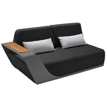 95408180 Onda Hoeklounge Zwart 4hr