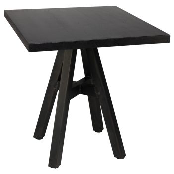 96308260 Onderstel Portland Industrial 96316870 Tafelblad Massief Eiken Zwart