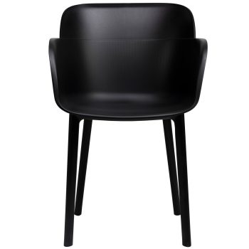 96910800 Terrasstoel Shell Zwart 2hr