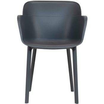 96910830 Terrasstoel Shell Antraciet 2hr