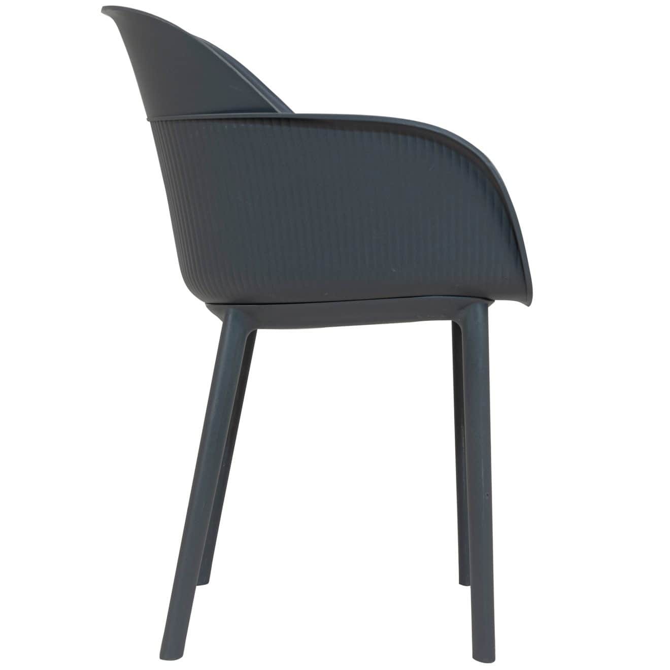 96910830 Terrasstoel Shell Antraciet 3hr