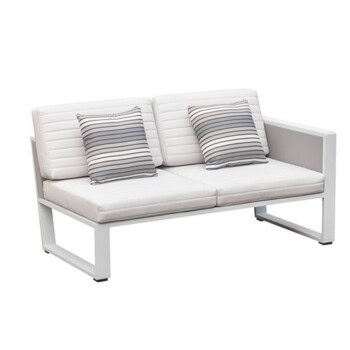 York Lounge Right Sofa White