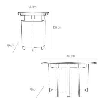Uitgiftebar Teak