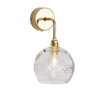 Wandlamp Rowan Crystal Check Stripe