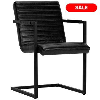 96115540 Stoel Kess Zwart 1 Outlet