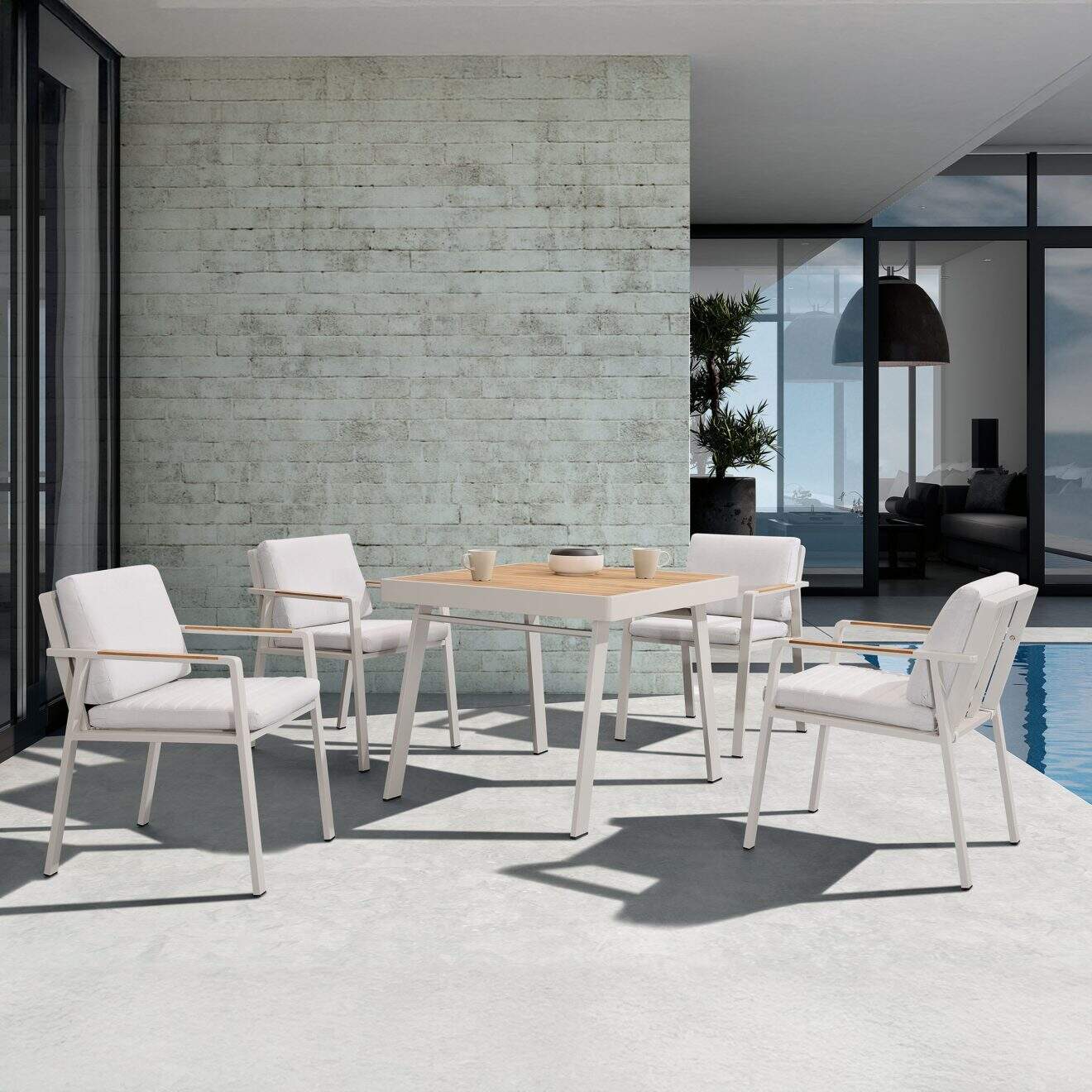 95408770 Nofi Dining Taupe 5 Delig 3hr