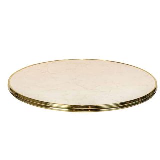 Tafelblad White Marmor - Ø70cm