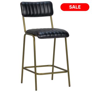 96202500 Barkruk Jenson Zwart Halfhoog 1 Outlet