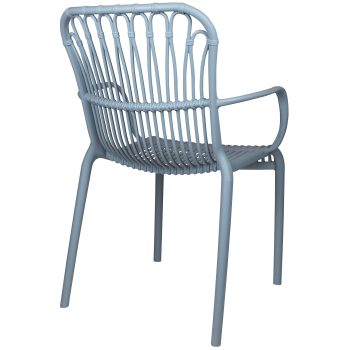 96914010 Terrasstoel Lola Grijs Blauw 4hr