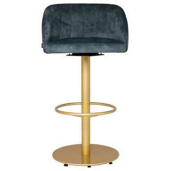 Barkruk Casino Swivel Blauw 2hr