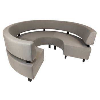 96914480 Ibiza Outdoorbank 3:4rond Taupe 4