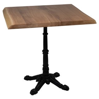 96307546 Onderstel London 4 Black 96317950 Tafelblad Eiken Boomkant Tree Naturel