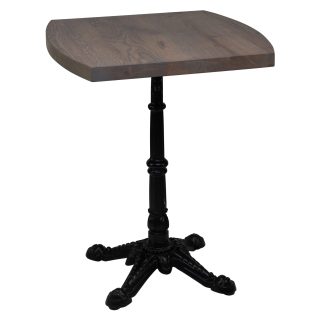 96307546 Onderstel London 4 Black 96317960 Tafelblad Eiken Deens Ovaal Slat Grey