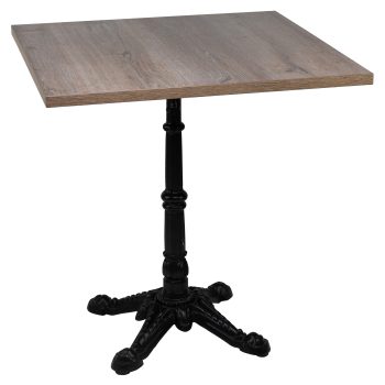 96307546 Onderstel London 4 Black Tafelblad Kasteel Eiken