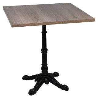 96307546 Onderstel London 4 Black Tafelblad Kasteel Eiken