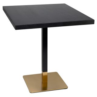 96312680 Onderstel Dados Black Gold 96316870 Tafelblad Massief Eiken Zwart