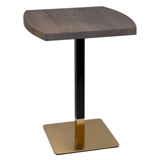 96312680 Onderstel Dados Black Gold 96317960 Tafelblad Eiken Deens Ovaal Slat Grey
