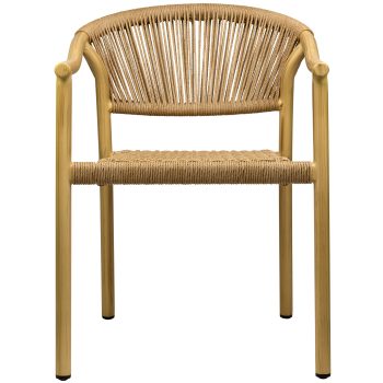 96915190 Jaxon Terrasstoel Naturel Naturel 2hr