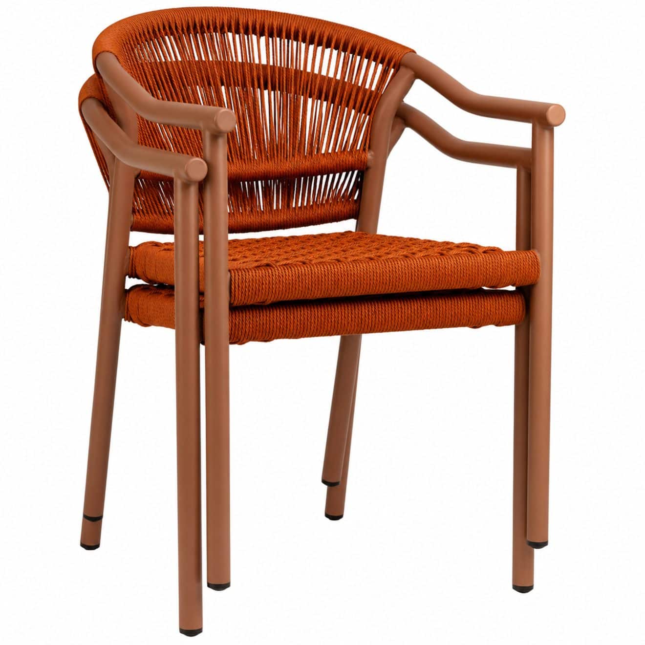 96915210 Terrasstoel Jaxon Oranje Stapel