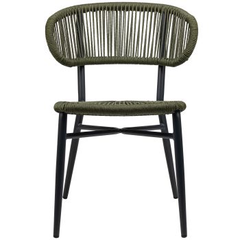 96915250 Terrasstoel Jorden Charcoal Green 2hr