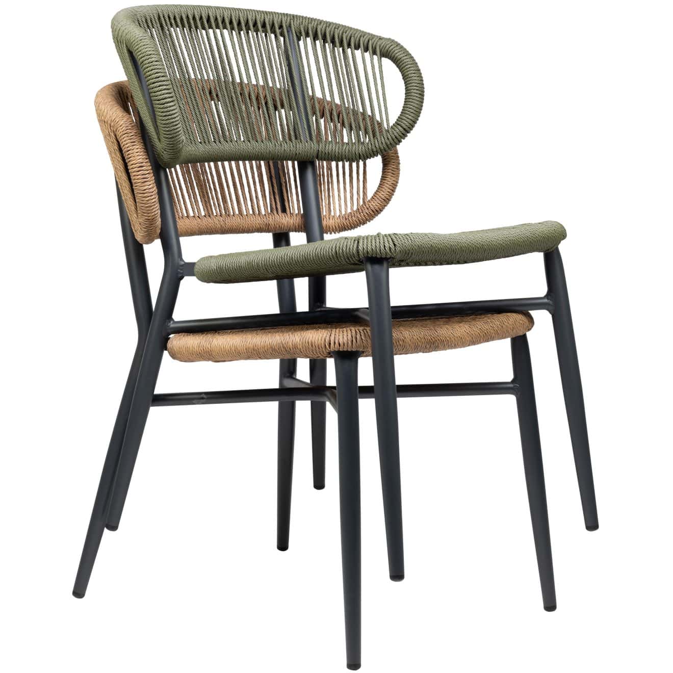 96915260 Terrasstoel Jorden Charcoal Naturel 8hr