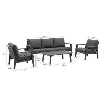 96915040 Loungeset Hana Antraciet