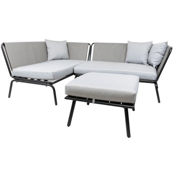 96916220 Maudi Loungeset Antraciet+planthouder Nowa 1hr