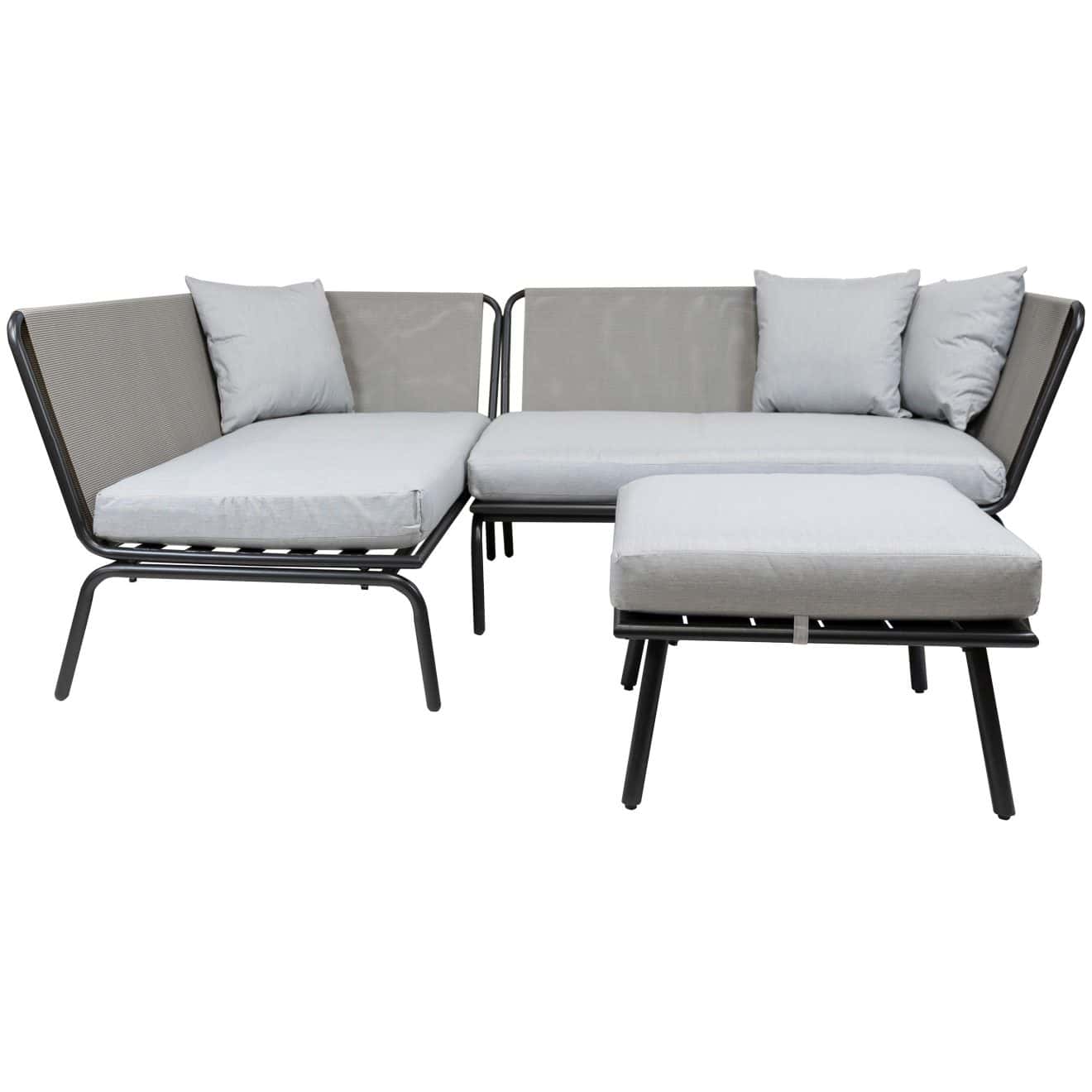 96916220 Maudi Loungeset Antraciet+planthouder Nowa 3hr