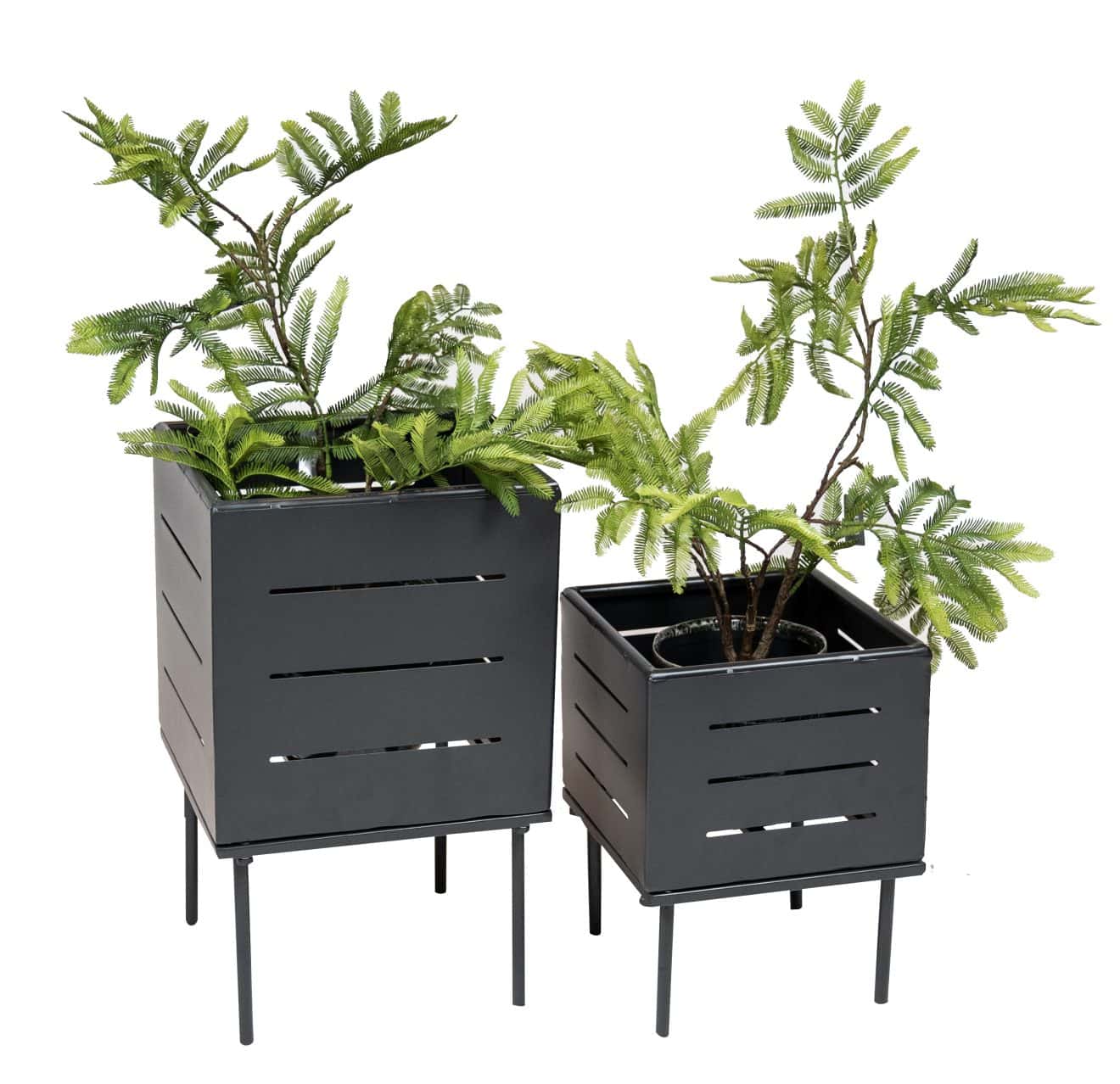 96916220 Maudi Loungeset Antraciet+planthouder Nowa 7hr