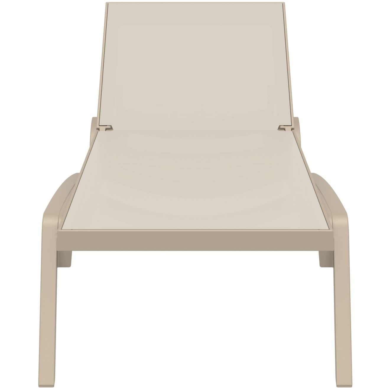 96916280 Pacific Sunlounger Taupe 2hr