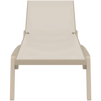 96916280 Pacific Sunlounger Taupe 2hr
