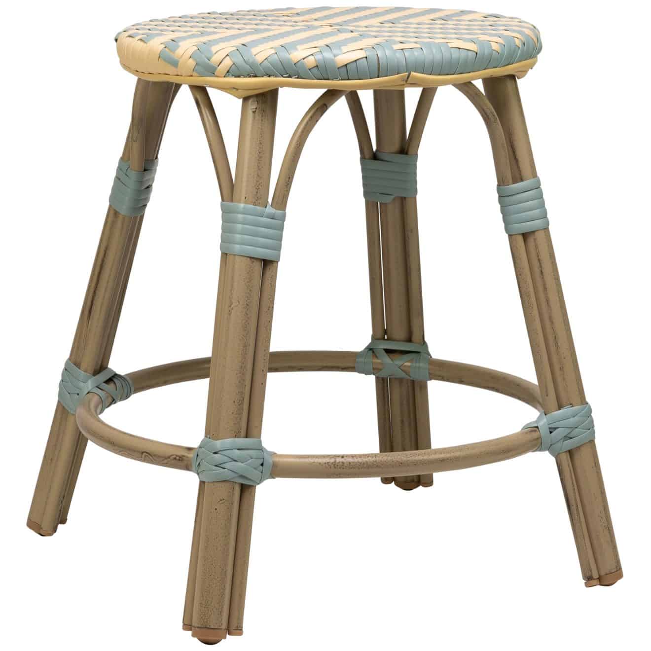 96915970 Hocker Todd Blauw Beige 1hr