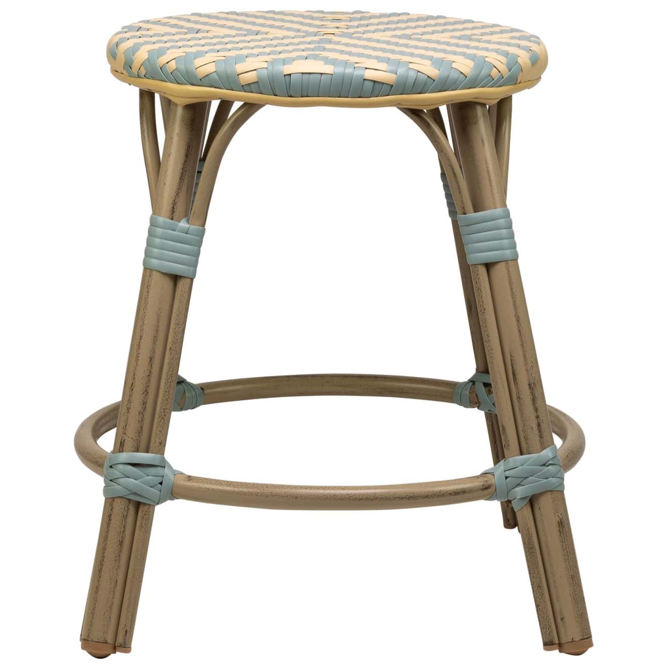 96915970 Hocker Todd Blauw Beige 2hr