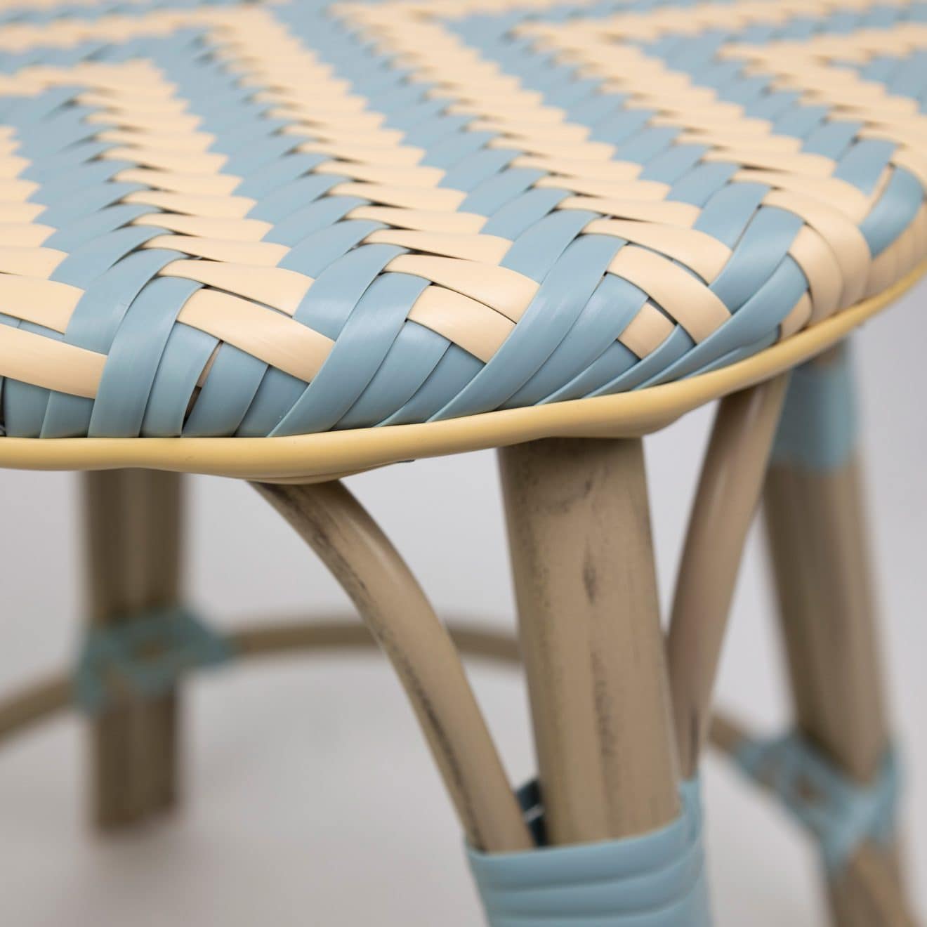 96915970 Hocker Todd Blauw Beige 8hr