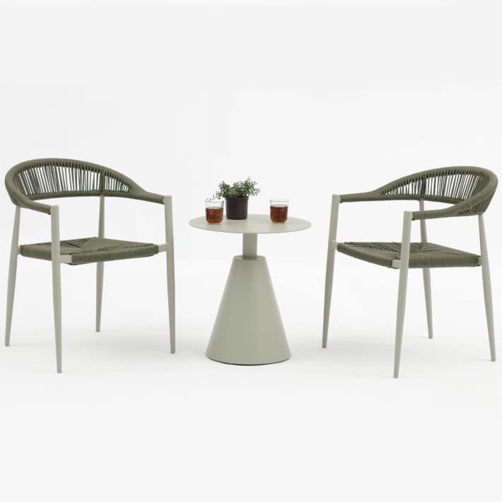 96916710 Bijzettafel Lino Grijsgroen Sfeerhr