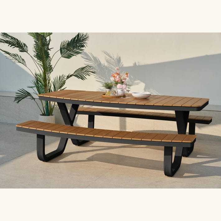 96916840 Troy Alu Picknickset Zwart 2hr