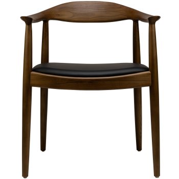 96125060 Nordic Stoel Ash Zwart Pu 2hr