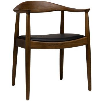 96125060 Nordic Stoel Zwart Pu 1hr