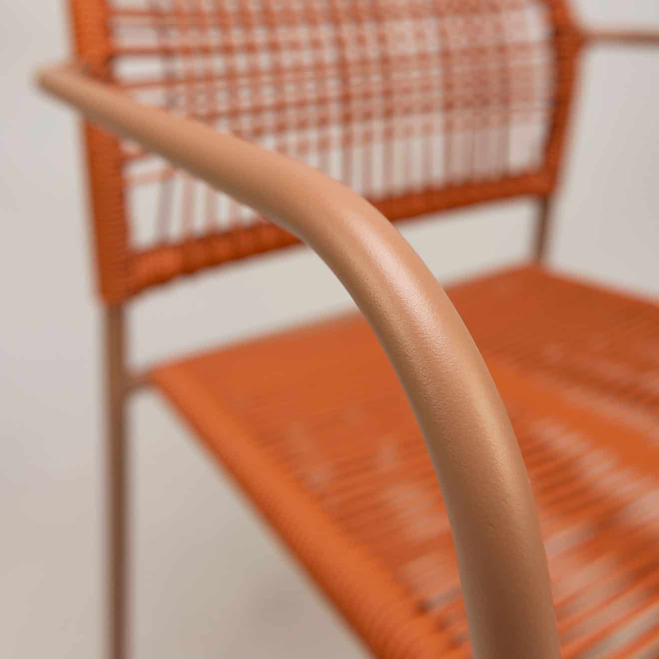 96916750 Terrasstoel Twist Oranje 9hr