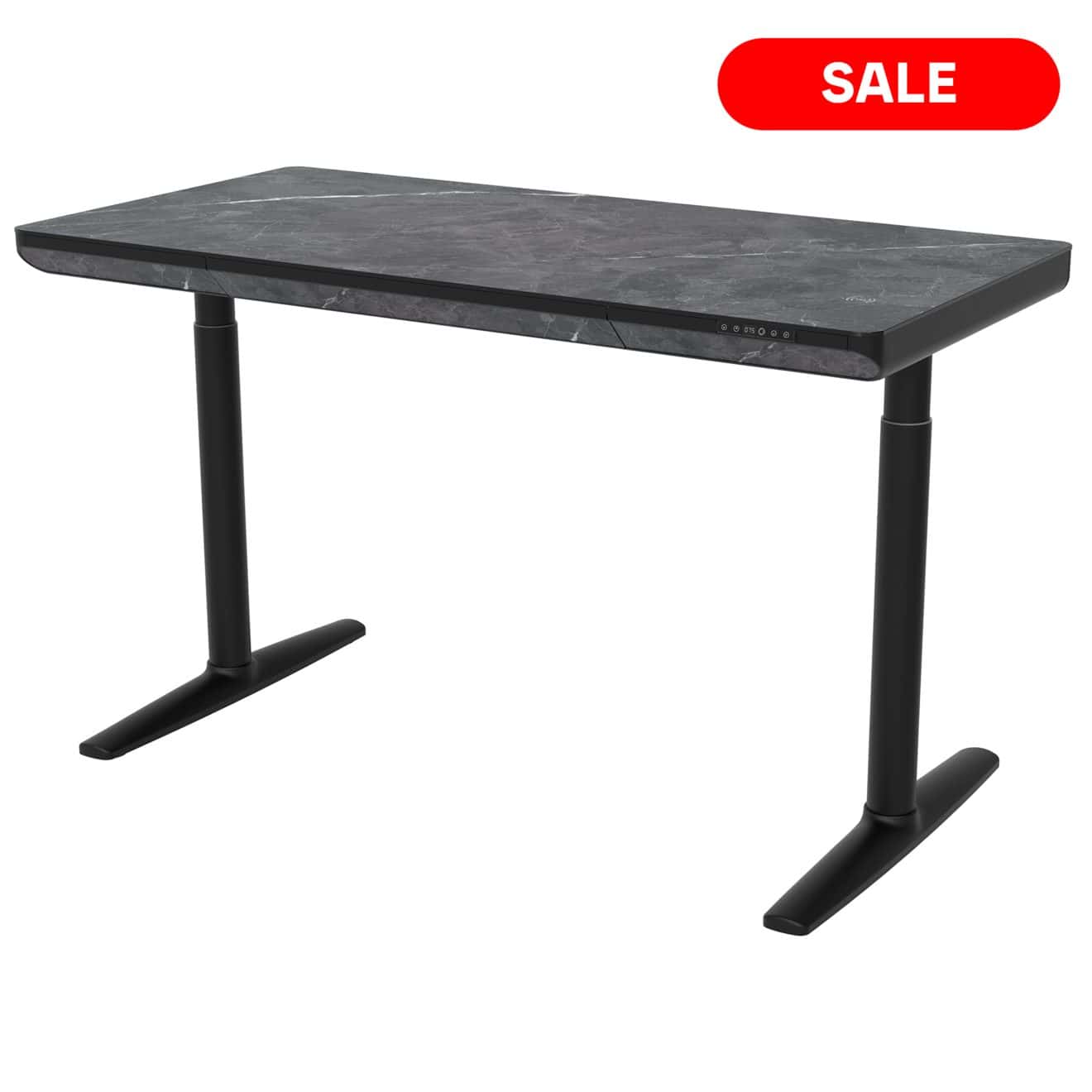 96412200 Vero Verstelbaar Bureau Marmer Zwart 1 Outlet