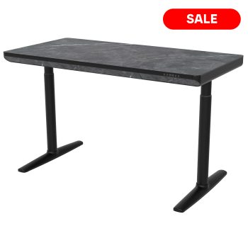 96412200 Vero Verstelbaar Bureau Marmer Zwart 1 Outlet