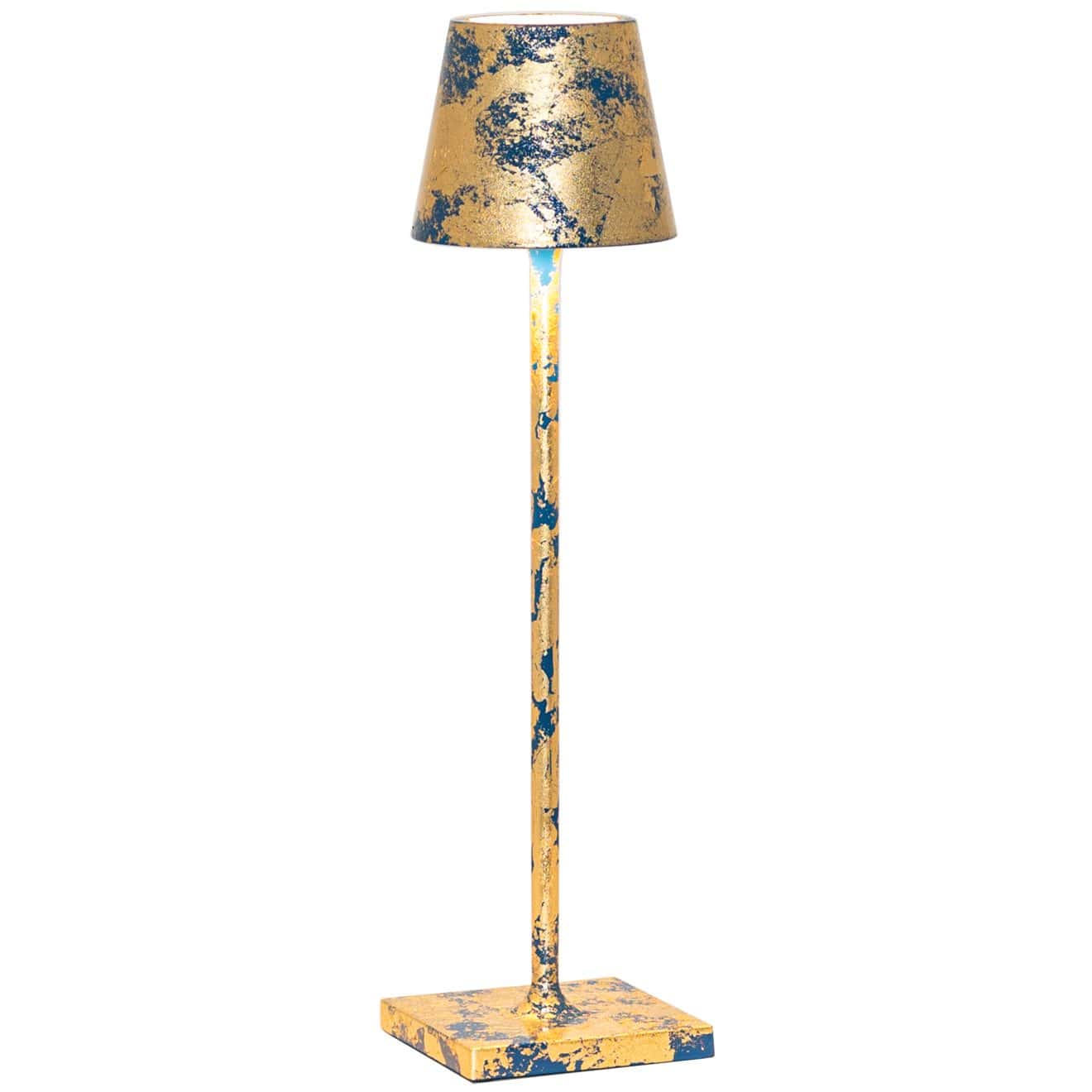97114610 Tafellamp Poldina Micro Goud Blauw 1hr
