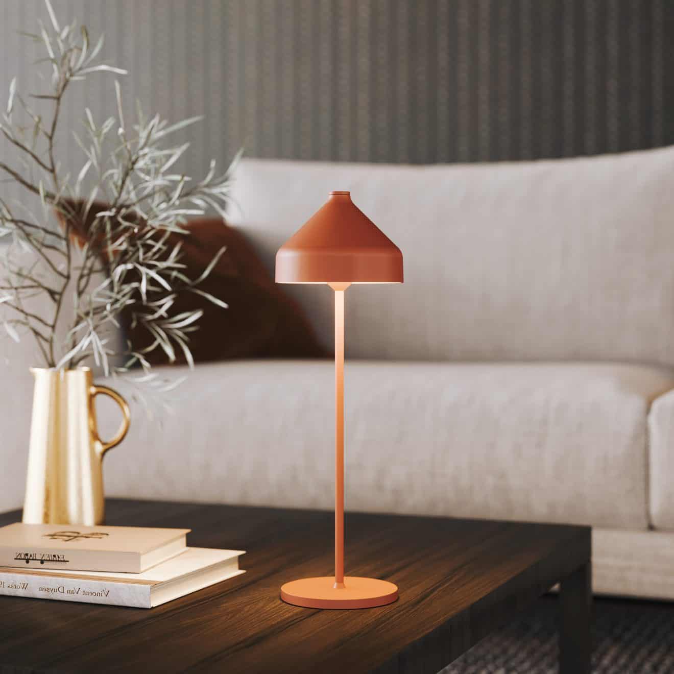 97114650 Tafellamp Amelie Terracotta 2hr
