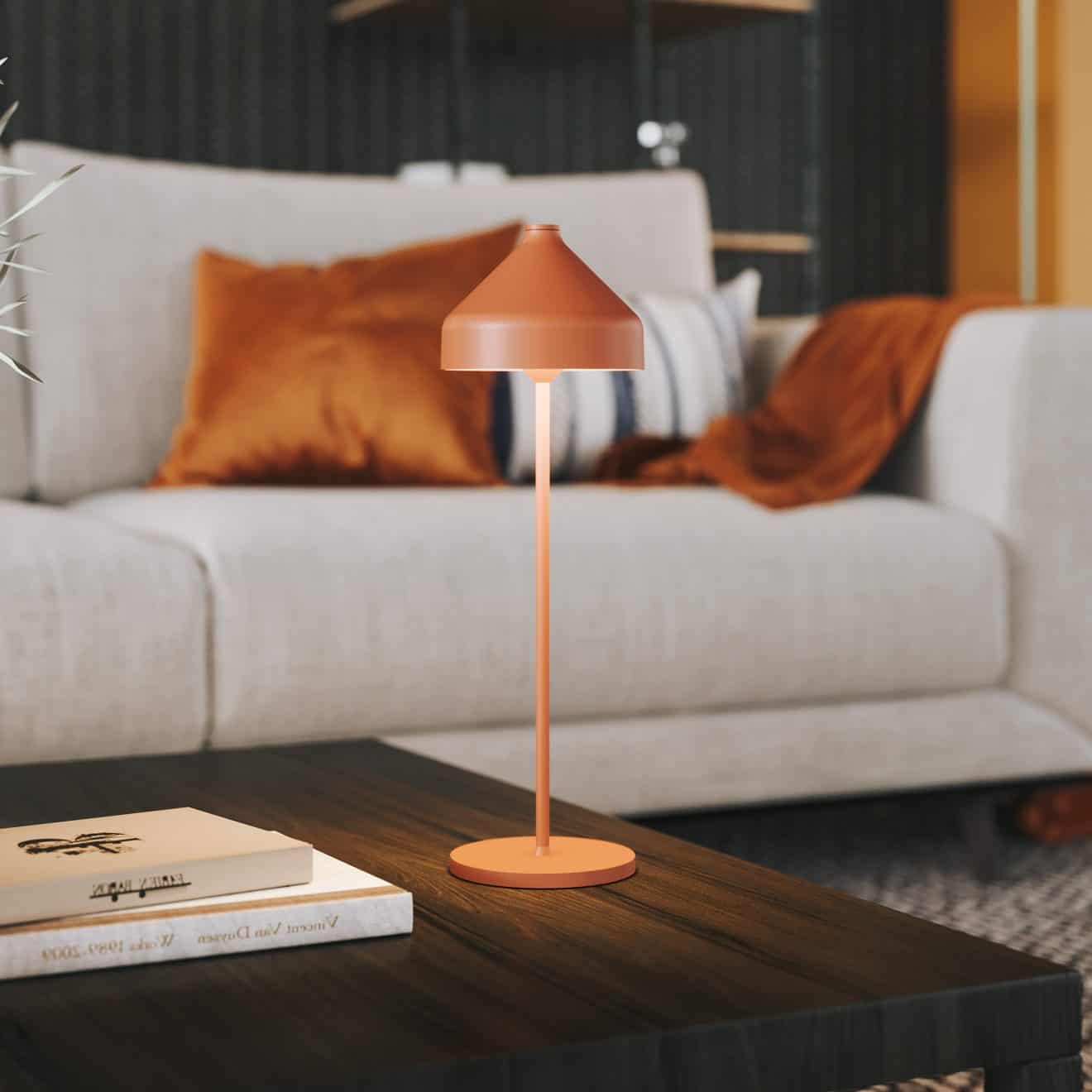 97114650 Tafellamp Amelie Terracotta 3hr